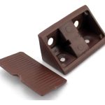 Soporte Escuadra Triangular Doble Plástica Para Mueble 100u