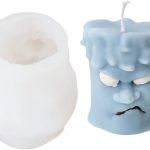 Molde Silicona Velas Y Jabón Rostro Enojado Pequeño