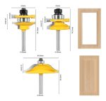 Fresa Madera Puertas Marcos Paneles Vástago 1/4 - Imagen 4