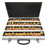 Kit Fresa Madera 50pcs Toma 8mm Con Maleta