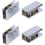 Soporte Metálico Para Vidrio, Acrílico Grosor 8-10mm 4un