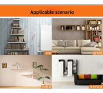 Soporte Oculto Repisa Flotante 7cm 4 Piezas Acero Galb. - Imagen 4