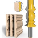 Fresa Madera Moldura Doble Zócalo Marcos Vástago  1/2  X 81mm