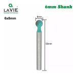 Fresa Madera Redonda Bola Toma 6mm X 8mm - Imagen 2