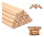 Madera De Balsa 600mm X 12mm De Diámetro 10un