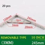 Soporte Escuadra Repisa Colgador 24.5cm 20p 10par Inox - Imagen 2