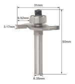 Fresa Madera T 1/4 X 1/8 - Imagen 2