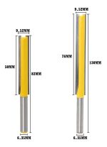 Fresa Recta Madera 2un Toma 1/4 50mm De Corte Y 76mm Corte - Imagen 2