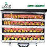 Set Fresas Madera Toma 8mm Con Maleta 50pcs - Imagen 2