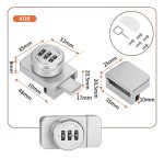 Cerradura Vidrio A Vidrio De 5 A 8mm Con Clave - Imagen 2