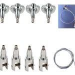 Kit Anclaje Soporte Letrero Colgador Repisa Gancho 9 Pc Vert