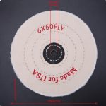 Pulido Joyas Rueda Tela Algodon 6 X 50mm - Imagen 2