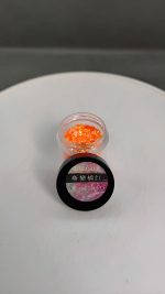 Glitter Naranjo Rojizo Para Resina Uñas Aros Pigmentos