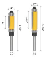 Fresa Madera Copiadora Toma 1/4 Doble Rodamientos 2un Dif Me - Imagen 2