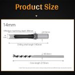 Broca Para Agujeros Cuadrados 4pcs Hss 12.7, 14, 15 Y 16mm - Imagen 2