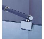 Barra De Soporte De Vidrio De Ducha Plateada 100-120cm - Imagen 4