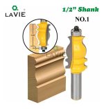 Fresa Madera Moldura Zócalo Marcos Vástago  1/2  No 1 - Imagen 2