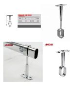 Barra Tubo Armario Closet Ovalado Cromada 100cm + Soportes - Imagen 2