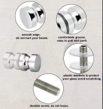 Asa Pomo Tirador Para Puerta Ducha Vidrio Acero Inox 1pcs - Imagen 3