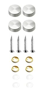 Tapa Tornillo Inoxidable Embellecedor 4un 22mm - Imagen 2