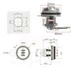 Cerradura Mueble Lockers Casilleros Con Clave P.puerta 12mm - Imagen 4