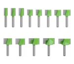 Fresa Madera Rectificadora Vástago  1/4  X Set 13 Pcs.