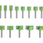 Fresa Madera Rectificadora Vástago  1/4  X Set 13 Pcs.