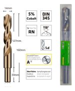 Broca Cobalto 14mm 1 Pcs Hss Al 5% C/reducción. De 13mm - Imagen 2