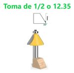 Fresa Madera Copiadora Angulo 30 Grados Toma 1/2 - Imagen 2