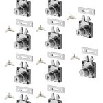 Cerradura O Chapa Puerta Corredera Armario Cilin. 19mm 10un