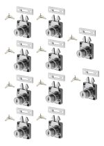 Cerradura O Chapa Puerta Corredera Armario Cilin. 19mm 10un