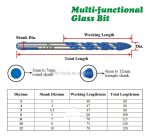 7 Brocas Para Metal Concreto Vidrio Madera Mármol P. Carburo - Imagen 3