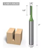 Fresa Recta Madera Vástago 1/4x1/8 - Imagen 2