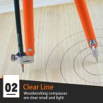 Compas Carpintero De Precisión + Lápiz De Regalo 150cm Máx. - Imagen 5