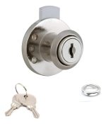 Cerradura O Chapa Cajón Tipo Redonda Cilindro 19mm 1un