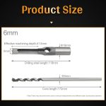 Broca Para Agujeros Cuadrados 4pcs Hss 6, 6.4, 8 Y 9.5mm - Imagen 2