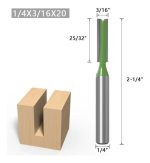 Fresa Madera Recta Vástago 1/4 7unidades Dif Medidas - Imagen 4