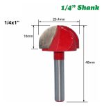 Fresa Madera Media Caña Vástago 1/4 X 1 1pcs - Imagen 2