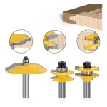 Fresa Madera Puerta Vástago De 1/2 Tupi 3pcs Tipo Cara Liza