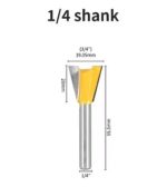 Fresa Madera Cola De Milano Vástago 1/4 X 3/4 - Imagen 2