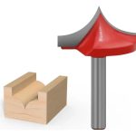 Fresa Madera Doble Perfilado Curvo Vástago 6mm 6x32mm 1pcs