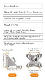 Soporte Escuadra Mecano Metálica Zinc Muebles Armables 12un - Imagen 3