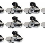 Cerradura Puerta Vidrio Mueble De 4 A 8mm Vidrio Vidrio 10 U