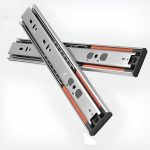 Corredera Telescoplica 25cm Push Open Y Cierre Suave 1par