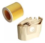 Karcher Kit Filtro Bolsa 5un Wd 3.300 M Wd 3.200 Wd3.500