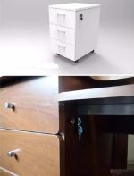 Cerradura Chapa Lateral Kardex Cajonera 1pcs P/3cajon 50cm - Imagen 3