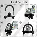 Candado Tipo Bola De Acoplamiento Para Remolque Seguridad - Imagen 6