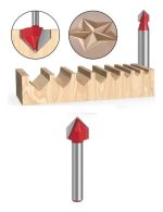 Fresa Ranura V Vástago 1/4 X 3/8 X 3/8 1un