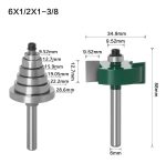 Fresa Madera T Dif Prof De Canal 1/2 O 12.7a Bástago 1/4mm - Imagen 2