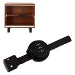 Cerradura Para Puerta Vidrio Corredera Con Clave De 4 A 8mm